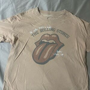 American Eagle Outfitters Brown Rock 'n Roll Tee